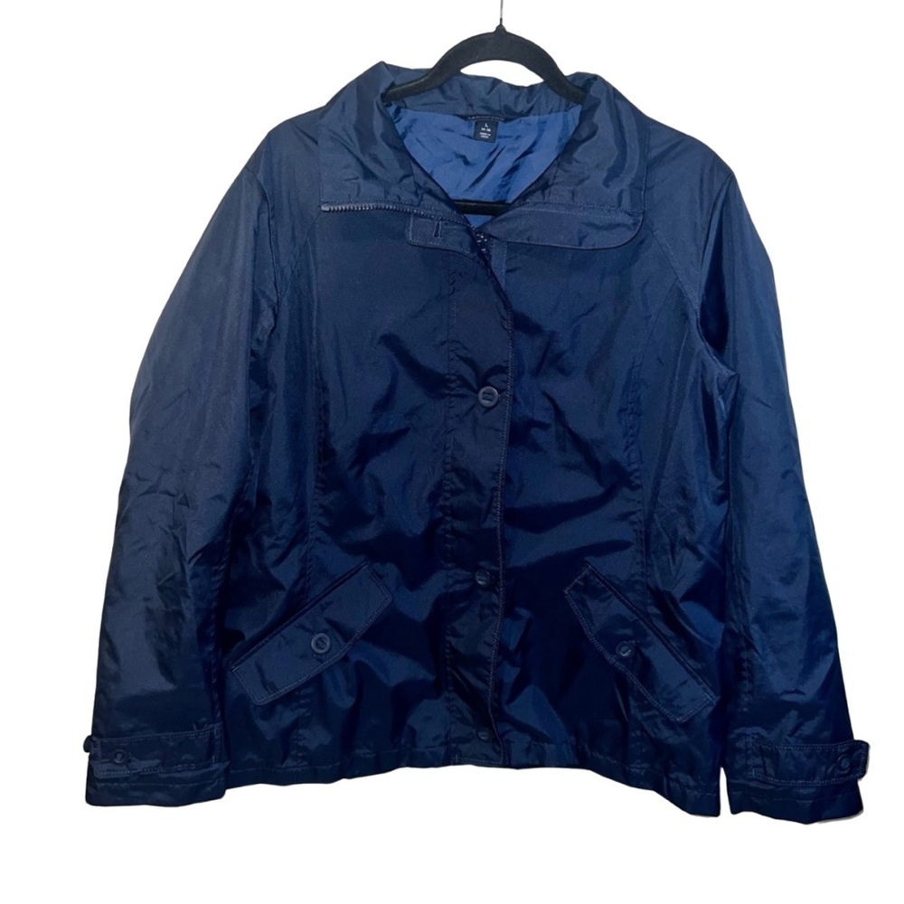 Lands’ End Women’s Jacket Size L (14-16) in Navy - Lightweight and Stylish